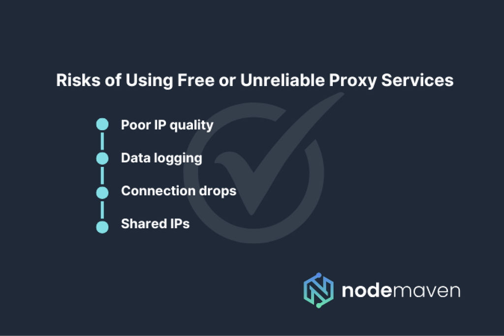 risks of using low quality proxies
